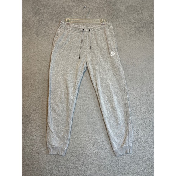 Nike Gray Joggers Sweatpants Mens Medium Athletic Gym Training Lounge - Picture 1 of 6